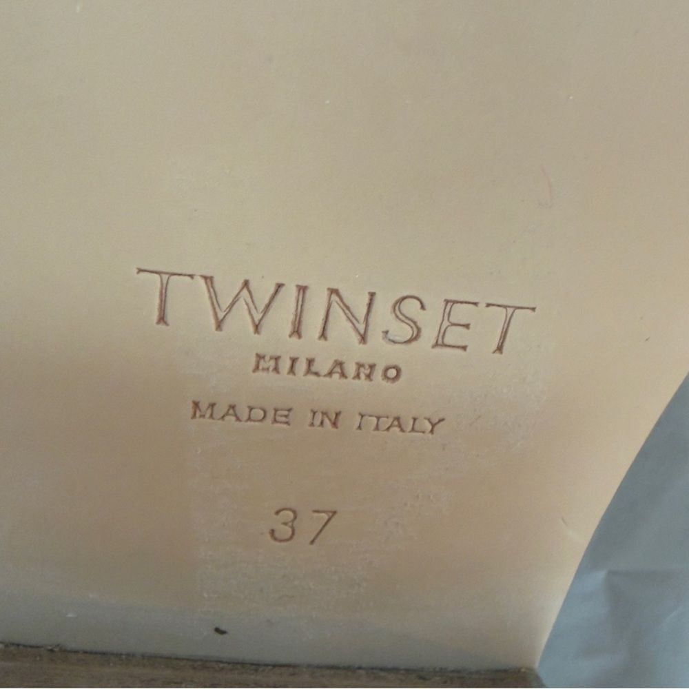 ✨ TWINSET Sabot Tan Mules – Size 7 ✨ - Picture 9 of 10